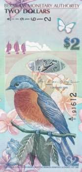 Bermuda, 2 Dollars, 2009, UNC, p57b