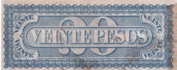 Uruguay, 20 Pesos, 1867, FINE, ... 