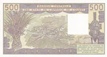West African States, 500 Francs, ... 