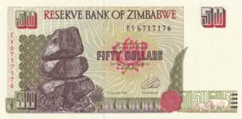 Zimbabwe, 50 Dollars, 1994, UNC, ... 