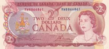 Canada, 2 Dollars, 1974, UNC, p86