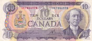 Canada, 10 Dollars, 1971, VF(+), ... 