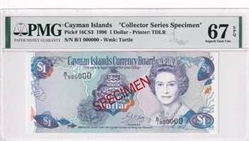 Cayman Islands, 1 Dollar, 1996, ... 