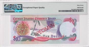 Cayman Islands, 10 Dollars, 1996, ... 