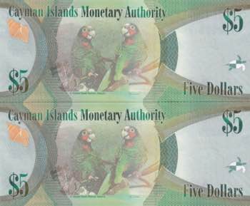 Cayman Islands, 5 Dollars, 2014, ... 