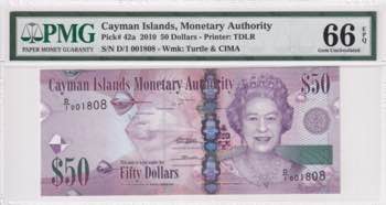 Cayman Islands, 50 Dollars, 2010, ... 