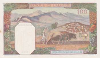 Algeria, 100 Francs, 1945, UNC(-), ... 