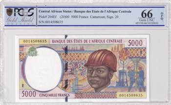 Central African States, 5.000 ... 