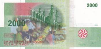 Comoros, 2.000 Francs, 2005, UNC, ... 
