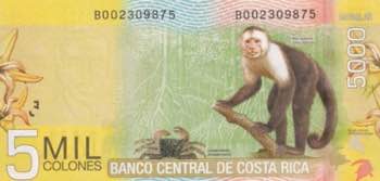 Costa Rica, 5.000 Colones, 2012, ... 
