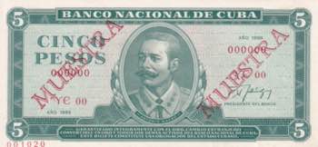 Cuba, 5 Pesos, 1988, UNC, pCS22, ... 