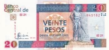 Cuba, 20 Pesos Convertibles, 2008, ... 