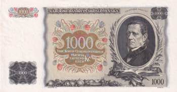 Czechoslovakia, 1.000 Korun, 1934, ... 