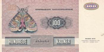 Denmark, 100 Kroner, 1972, XF, p51a