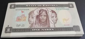 Eritrea, 1 Nakfa, 1997, UNC, p1, ... 