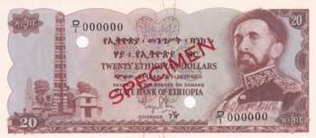 Ethiopia, 20 Dollars, 1961, UNC, ... 