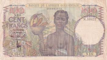 French West Africa, 100 Francs, ... 
