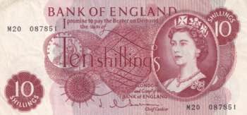 Great Britain, 10 Shillings, 1960, ... 