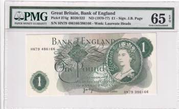 Great Britain, 1 Pound, 1970/1977, ... 