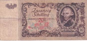 Austria, 20 Schilling, 1950, FINE, ... 