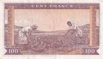 Guinea, 100 Francs, 1960, XF, p13a