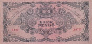 Hungary, 1.000 Pengö, 1945, XF, ... 