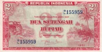 Indonesia, 2 1/2 Rupiah, 1915, ... 