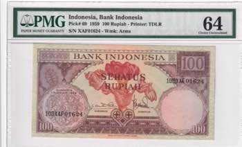 Indonesia, 100 Rupiah, 1959, UNC, ... 