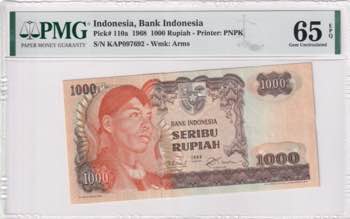 Indonesia, 1.000 Rupiah, 1968, ... 