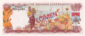 Bahamas, 50 Dollars, 1965, UNC, ... 