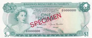 Bahamas, 1 Dollar, 1968, UNC, ... 