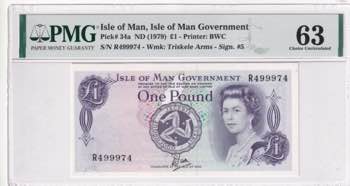 Isle of Man, 1 Pound, 1979, UNC, ... 