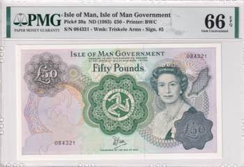 Isle of Man, 50 Pounds, 1983, UNC, ... 