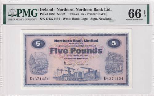 Northern Ireland, 5 Pounds, ... 