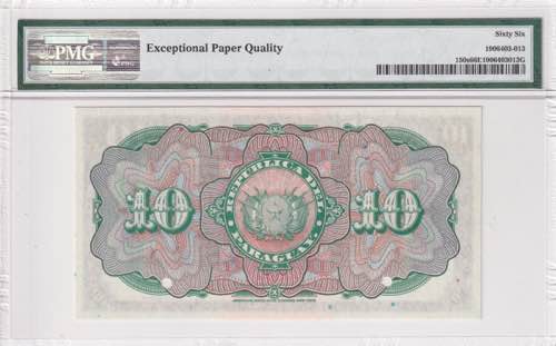 Paraguay, 10 Pesos, 1920/1923, ... 