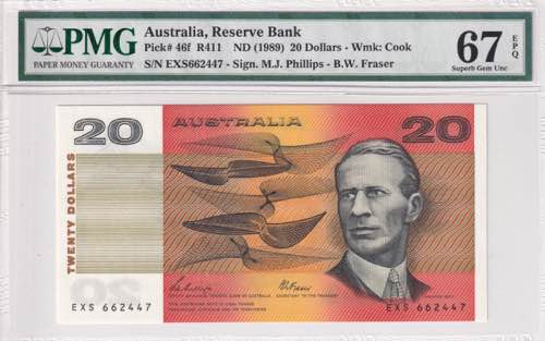 Australia, 20 Dollars, 1989, UNC, ... 