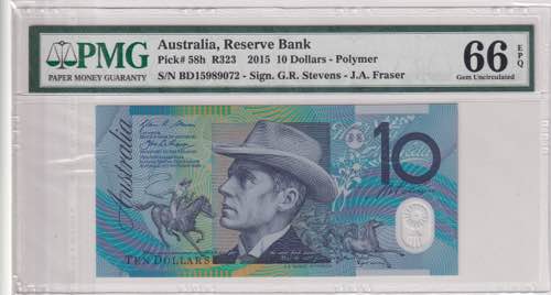 Australia, 10 Dollars, 2015, UNC, ... 