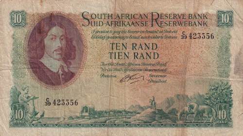 South Africa, 10 Rand, 1962/1965, ... 