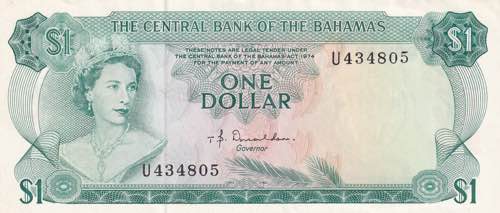 Bahamas, 1 Pound, 1974, XF(+), p35