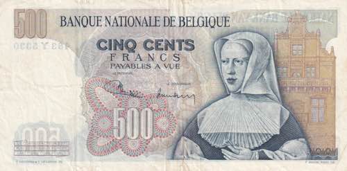 Belgium, 500 Francs, 1971, VF, ... 