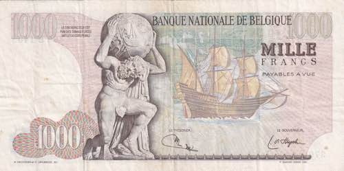 Belgium, 1.000 Francs, 1975, VF, ... 