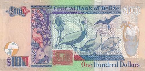 Belize, 100 Dollars, 2016, UNC(-), ... 