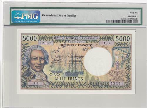 Tahiti, 5.000 Francs, 1985, UNC, ... 