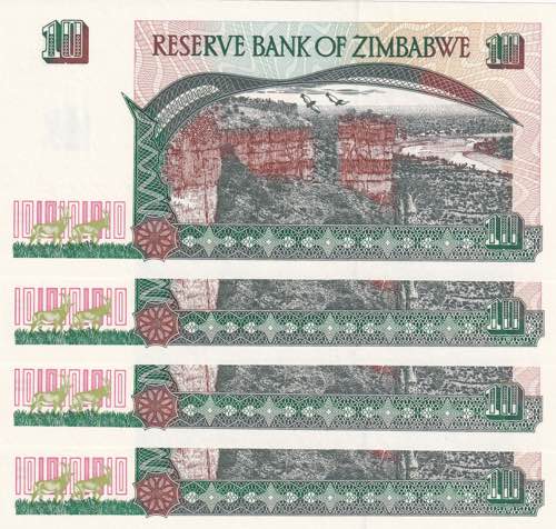 Zimbabwe, 10 Dollars, 1997, UNC, ... 