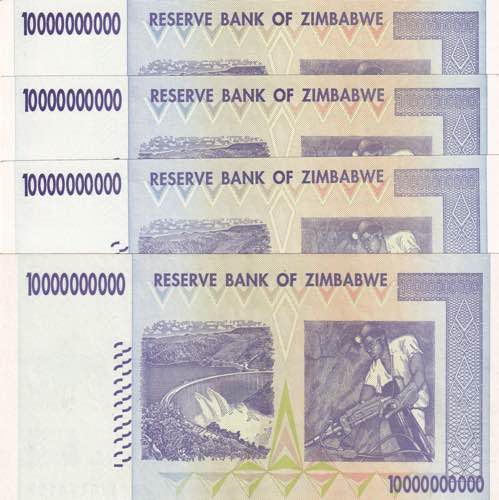 Zimbabwe, 10 Billion Dollars, ... 