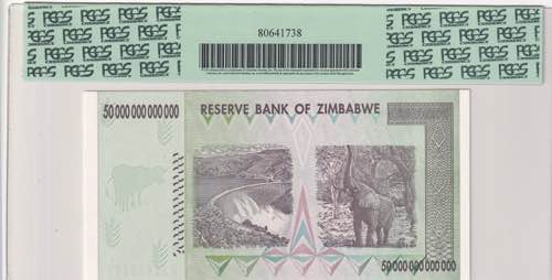 Zimbabwe, 50 Trillion Dollars, ... 