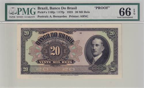 Brazil, 20 Mil Reis, 1923, UNC, ... 