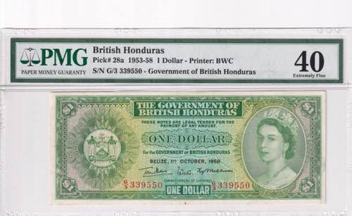 British Honduras, 1 Dollar, 1958, ... 