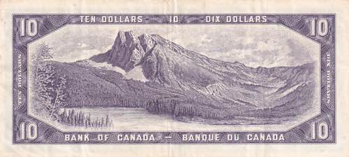 Canada, 10 Dollars, 1954, VF(+), ... 