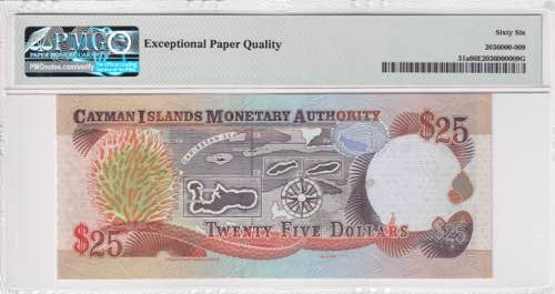 Cayman Islands, 25 Dollars, 2003, ... 